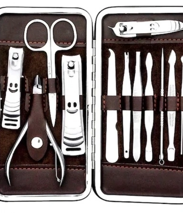 Profesyonel Çelik Manikür Pedikür Seti 12 Parça