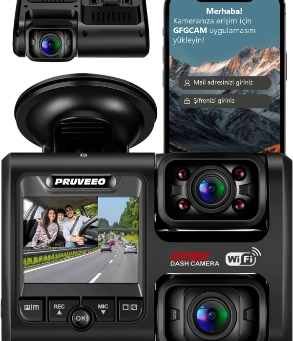 PRUVEEO D30 WI-FI 4K ARAC KAMERASI