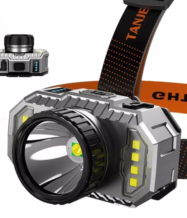 Ps-010 800 Lümen Şarj Göstergeli Cob Led Usbli Şarjlı Kafa Lambası