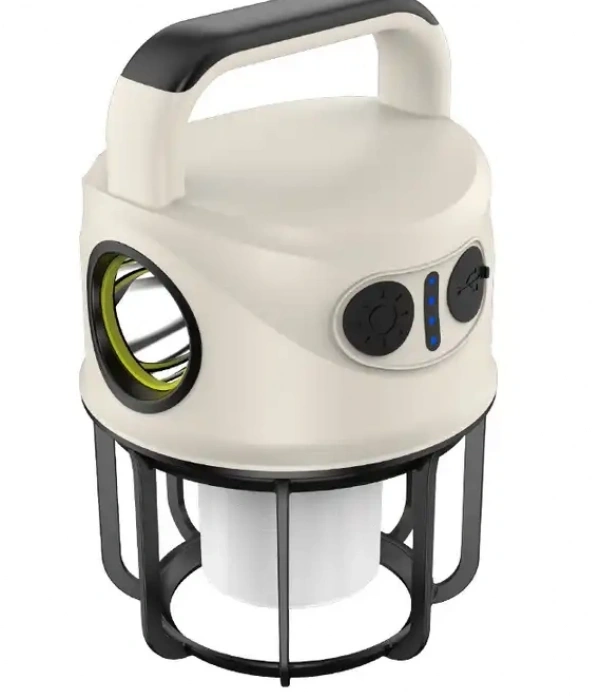 Ps-22025 Çift Işıklı Type-c Powerbank Özellikli Taşınabilir Şarj Edilebilir Kamp Lambası