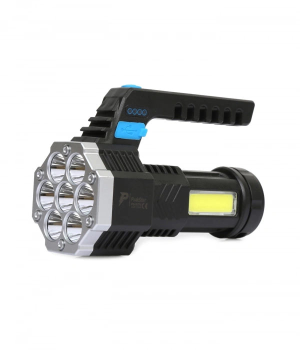 Ps-3879 Usb Şarj Göstergeli Şarj Edilebilir 7*xpe +cob Led El Feneri