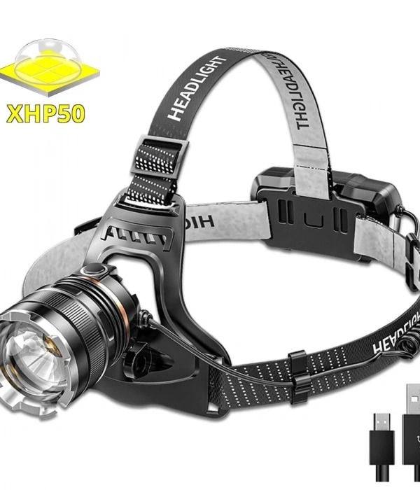 Ps-8002 Sensörlü Zoomlu Profesyonel Şarjlı Kafa Lambası