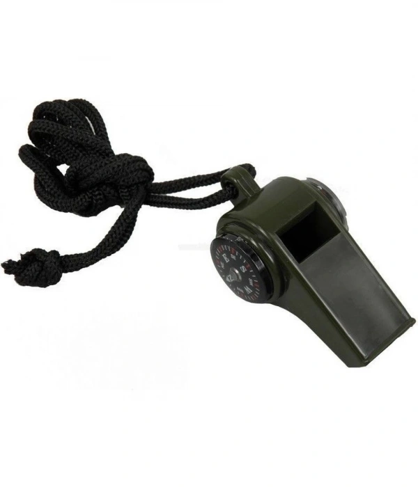 Pusulalı Termometreli Acil Durum Düdüğü ( 3 İn 1)