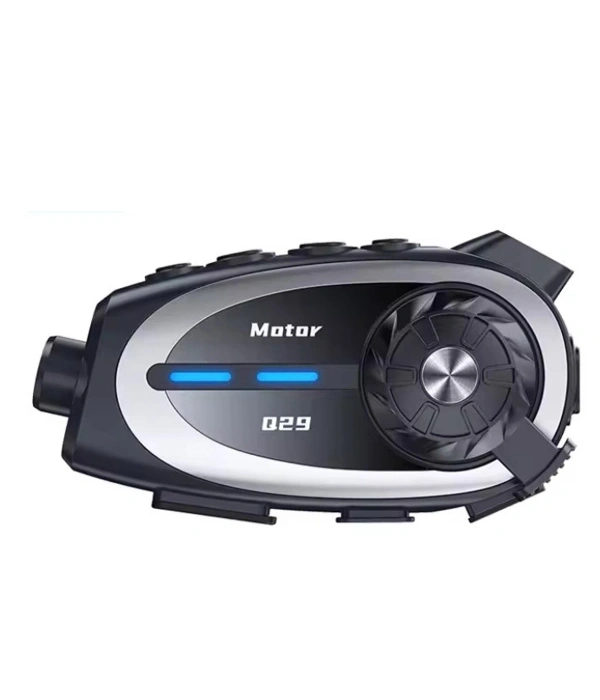 Q29 Motosiklet Kask Bluetooth Kulaklık Eşleşmeli 1080p Kamera Geniş Açı Su Geçirmez Intercom