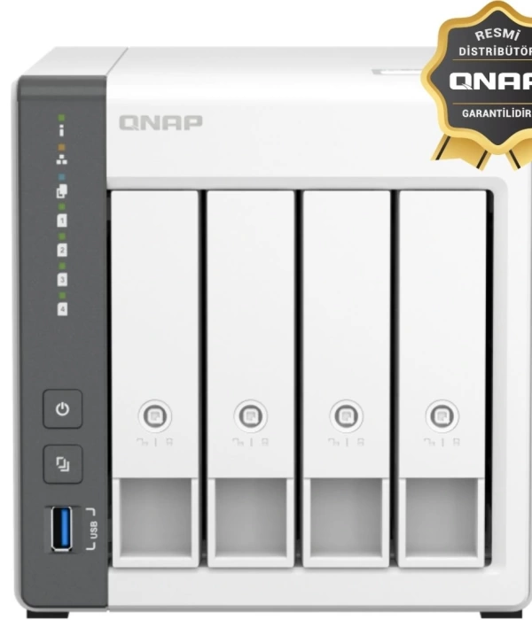 QNAP TS-433-4G 4 YUVALI 4GB DEPOLAMA ÜNİTESİ (Resmi Distribütör Garantili)