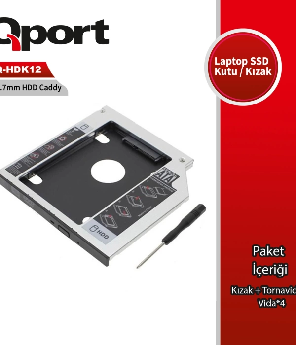 QPORT Q-HDK12 2.5; HDD/SSD UYUMLU CEVIRICI 12.7; KIZAK