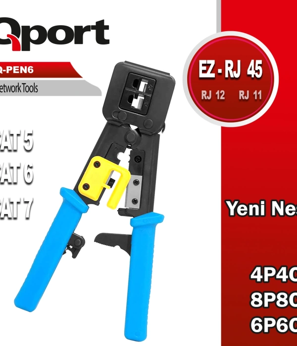 QPORT Q-PEN6 YENİ NESİL EZ-RJ AĞ PENSESİ