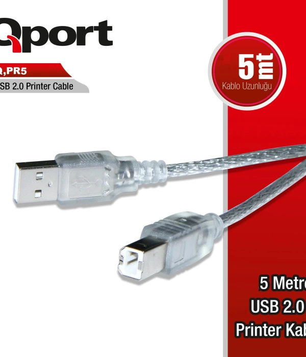 QPORT Q-PR5 USB2.0 5M YAZICI KABLOSU