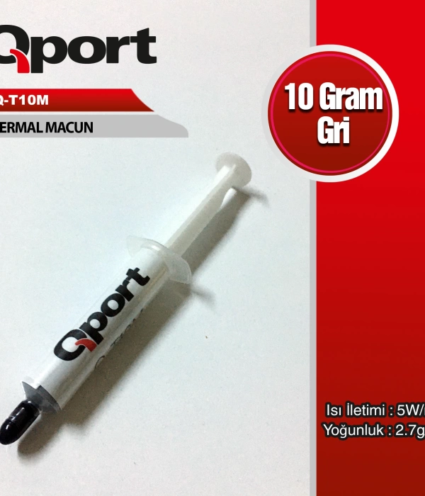 QPORT Q-T10M 10GRAM 5W/M-K 2.7/CM3 TERMAL MACUN