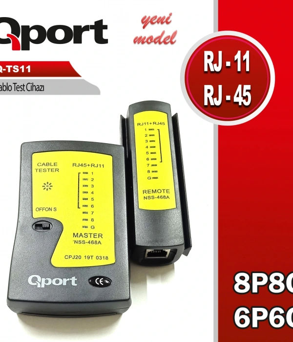 QPORT Q-TS11 KABLO TEST CİHAZI