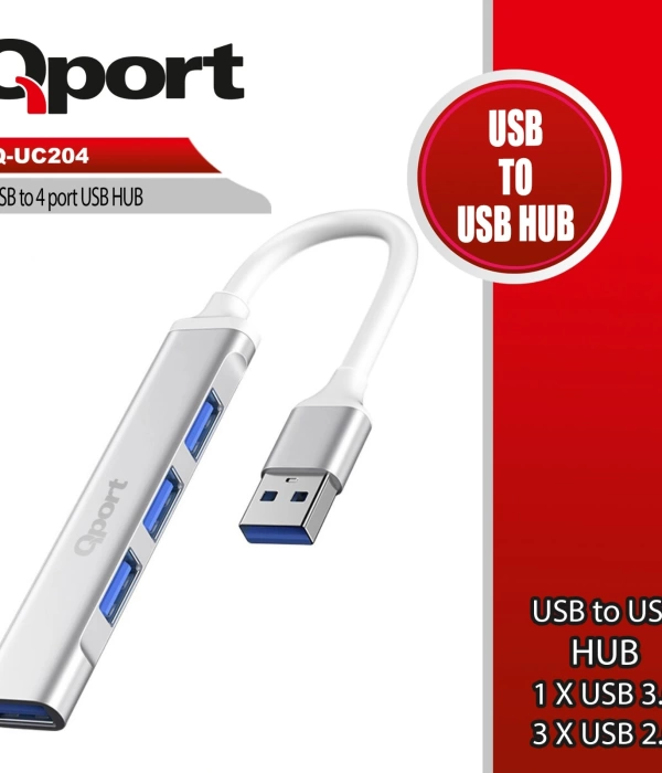 QPORT Q-UC204 USB TO 4 PORT USB ÇOKLAYICI