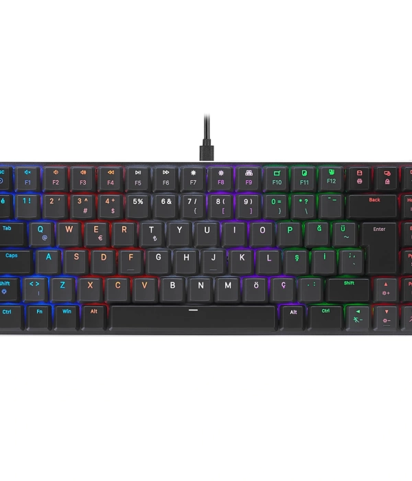 RAMPAGE GRANITE SİYAH/GRİ RED SWİTCH KLAVYE