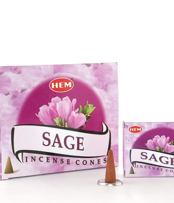 Sage Aromalı Konik Tütsü