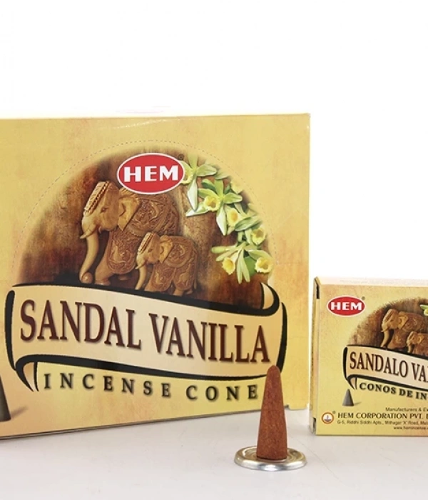Sandal Vanilla Aromalı Konik Tütsü