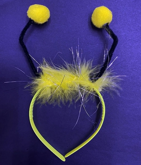 Sarı Ponponlu Gösteriler İçin Plastik Arı Maya Tacı