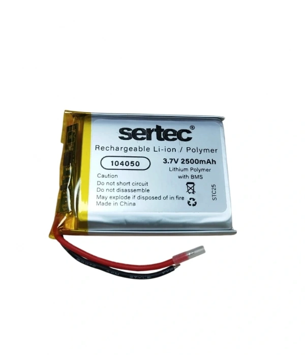 Sertec 104050 3.7v 2500mah Li-polymer Pil (devreli/1.5a)