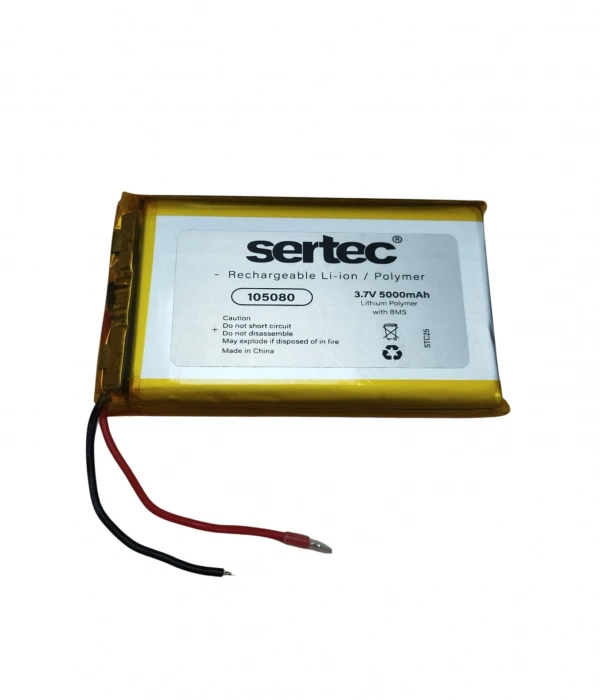 Sertec 105080 3.7v 5000 Mah Li-polymer Pil (devreli/1.5a)
