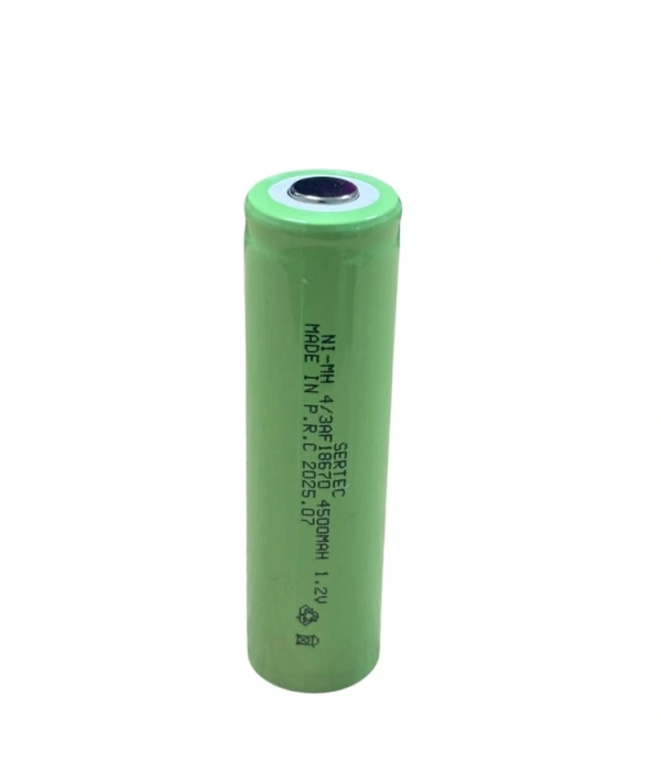 Sertec - 1.2v 4500 Mah - 4/3af - Ni-mh Şarjlı Pil - (başsız / Flat Head)