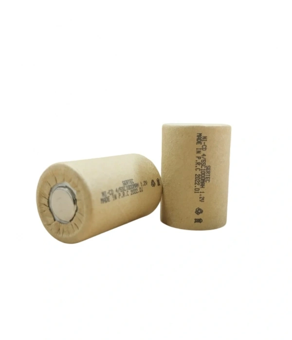 Sertec 1.2v Ni-cd  4/5 Sc 1000 Mah Kağıt Şarjlı Pil 3c (başsız/flat Head)