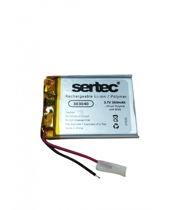 Sertec 303040 3.7v 350 Mah Li-polymer Pil (devreli/1.5a)