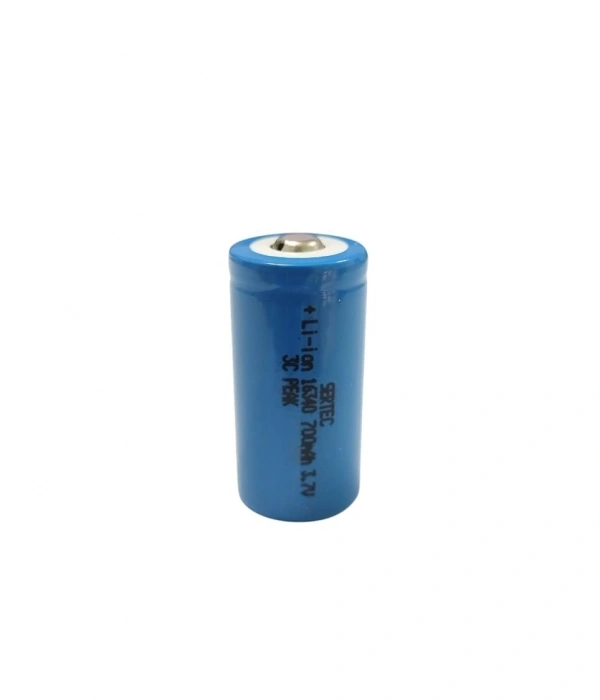 Sertec 3.7v Li-ion 16340 - 700 Mah. 1c Şarjlı Pil