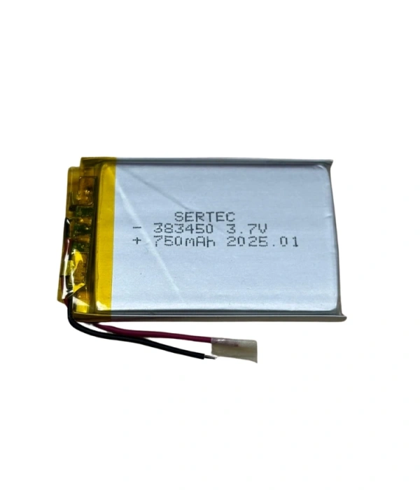 Sertec 383450 3.7v 750 Mah Li-polymer Pil (devreli/1.5a)