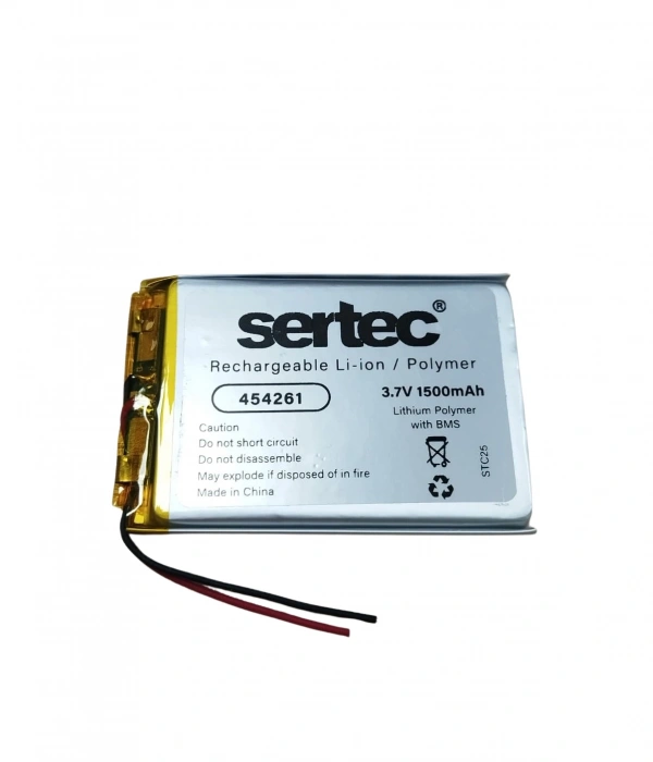 Sertec 454261 3.7v 1500 Mah Li-polymer Pil (devreli/1.5a)