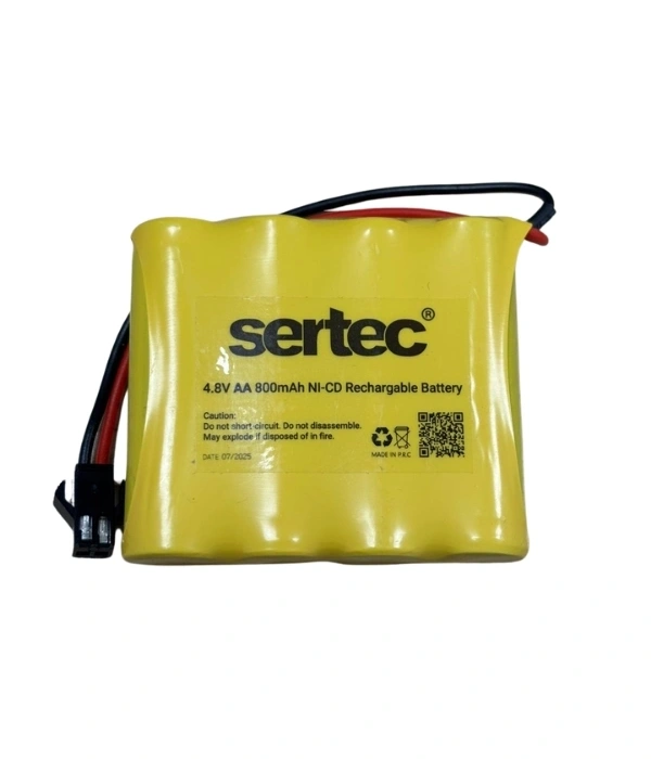 Sertec 4.8v 4s1p Aa 800 Mah Kablo + Siyah Konnektörlü Oyuncak Pili