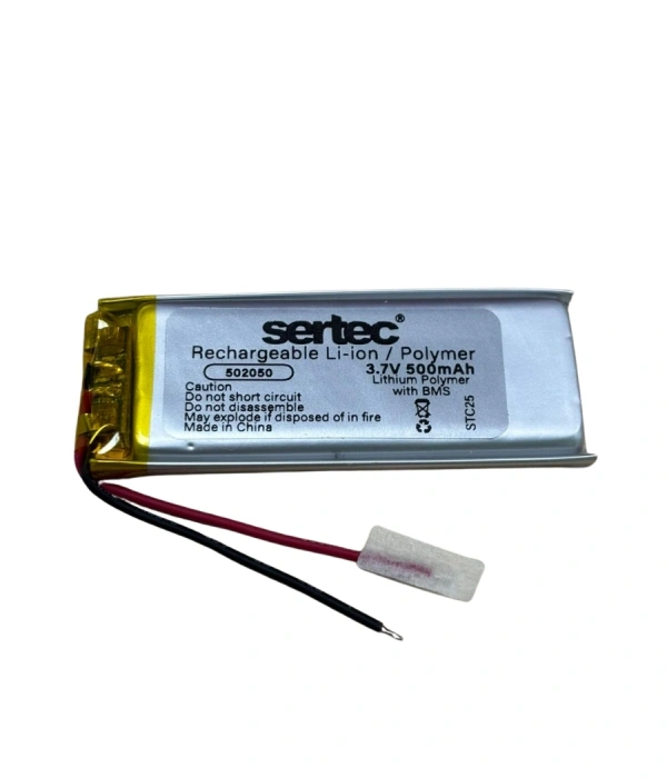 Sertec 502050 3.7v 500 Mah Li-polymer Pil (devreli/1.5a)