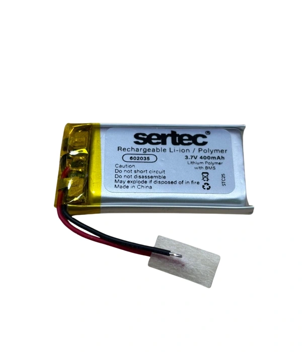 Sertec 602035 3.7v 400mah Li-polymer Pil (devreli/1.5a)