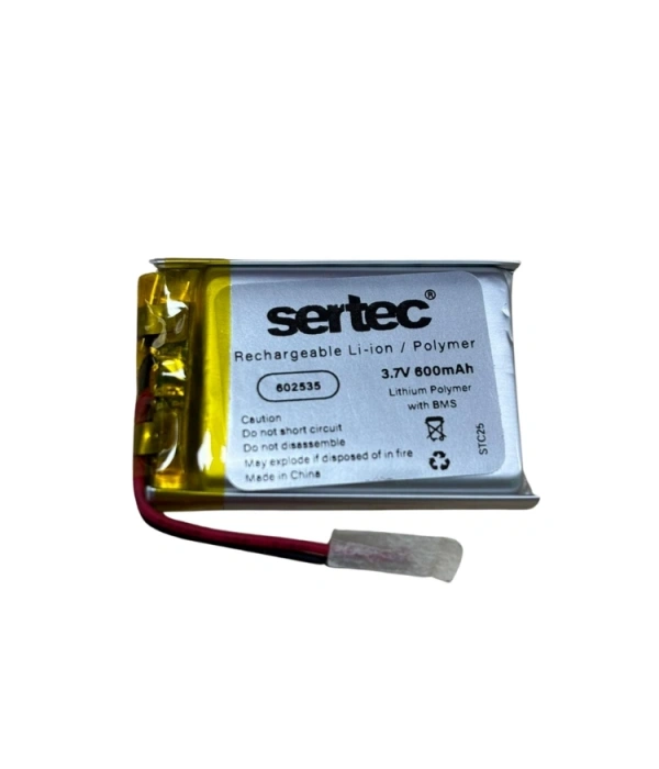 Sertec 602535 3.7v 600 Mah Li-polymer Pil (devreli/1.5a)