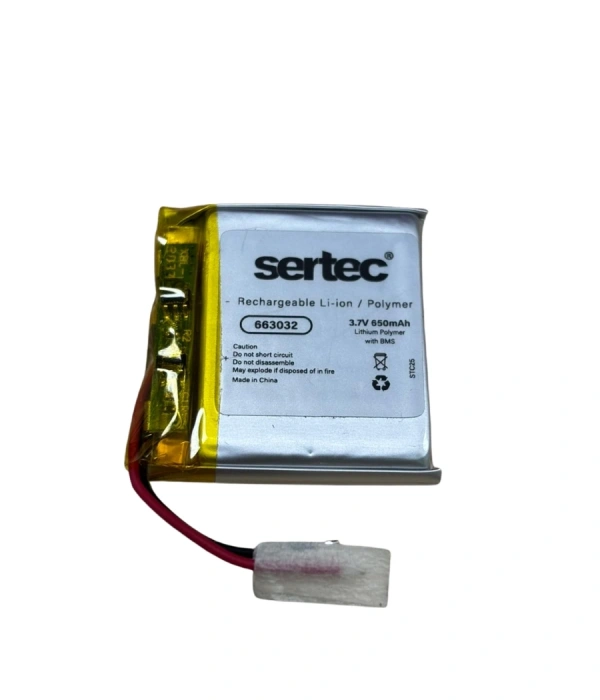 Sertec 663032 3.7v 650mah Li-polymer Pil (devreli/1.5a)