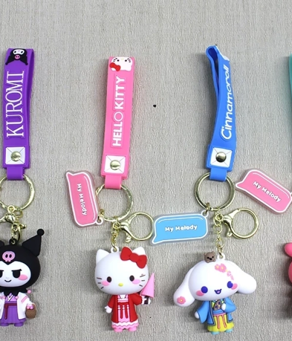 Silikon Kuromi Ve Hello Kitty Anahtarlık Alk4249