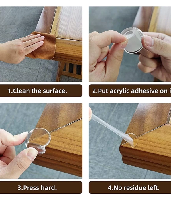 Silikon Şeffaf Masa Kenar , Köşe Koruması