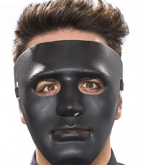 Siyah Renk Hip Hop Anonim Jabbawockeez Dans Maskesi 18x19 Cm