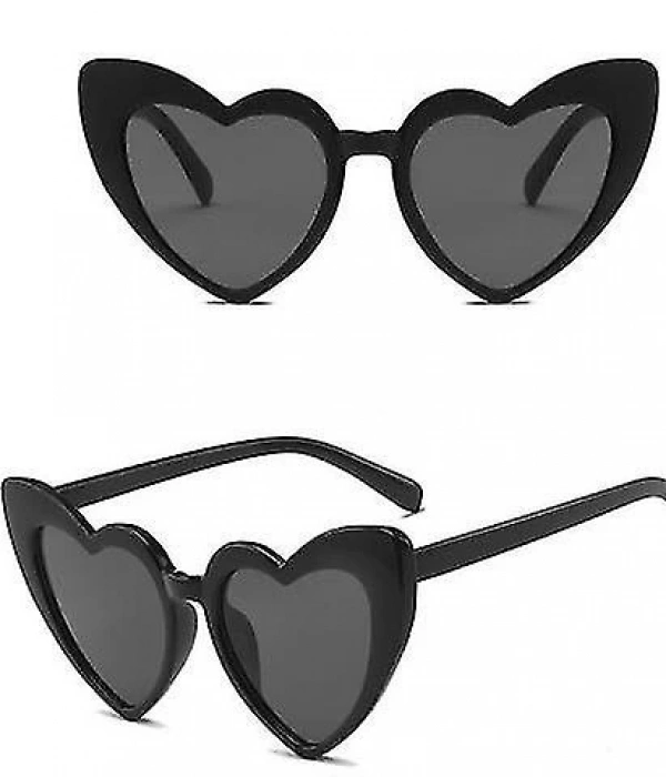 Siyah Renk Kalp Şekilli Parti Gözlüğü 15x5 Cm