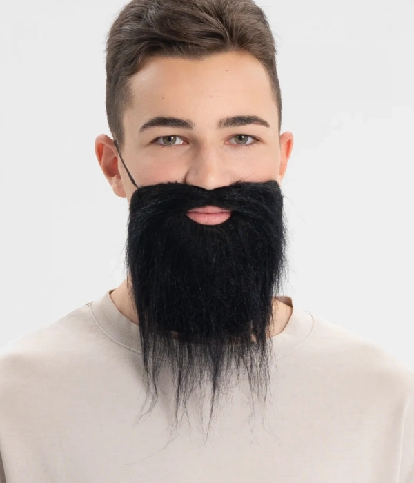 Siyah Renk Takma Sakal Bıyık Takımı