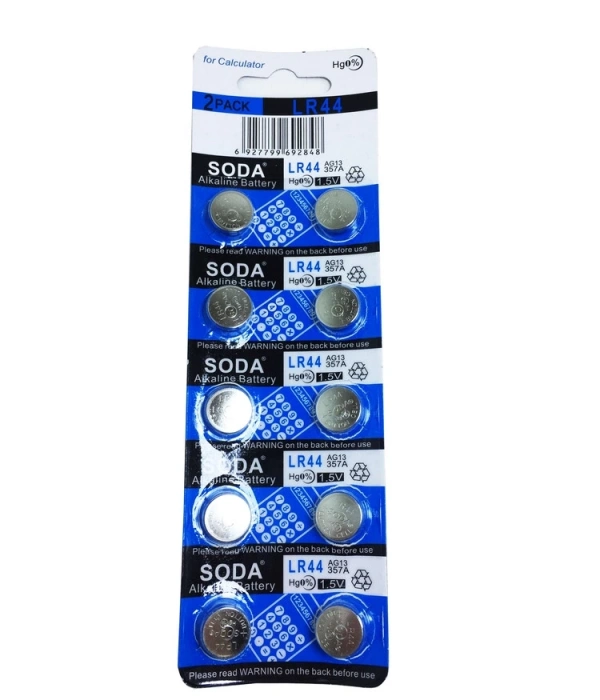 Soda Ag13 Lr44/357 Alkalin 10lu Düğme Pil