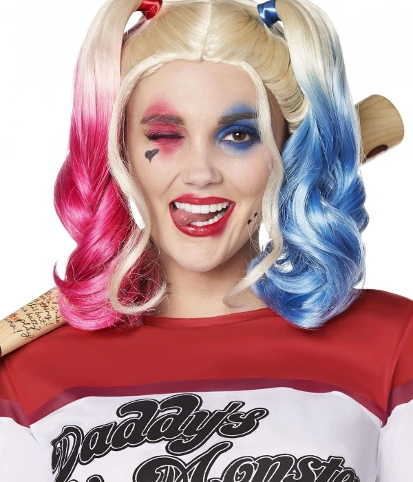 Suicide Squad Harley Quinn Kostüm Peruk