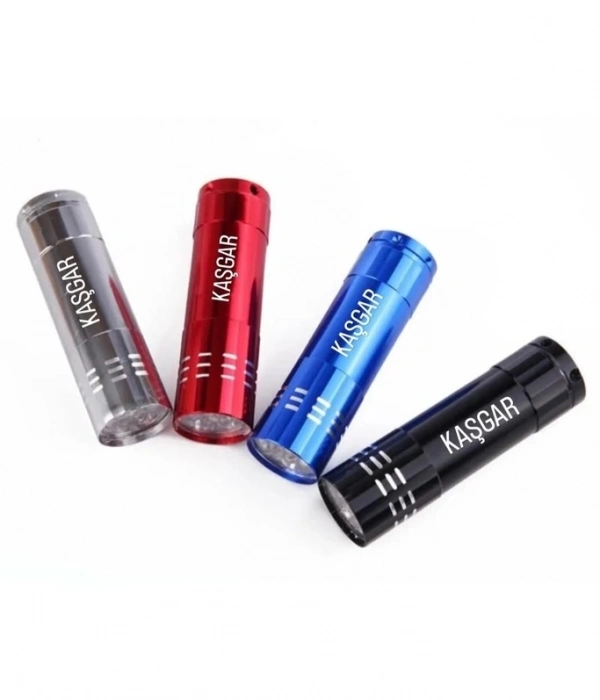 Süper Parlak 9 Ledli Metal Mini El Feneri