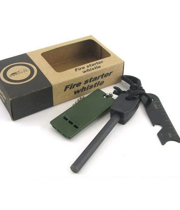 Survive Magnezyum Çubuğu Ateş Başlatıcı Çakmak Taşı