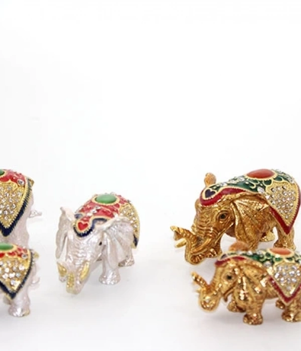 Swaroski Taşlı 3lü Fil Figürü Alk1893