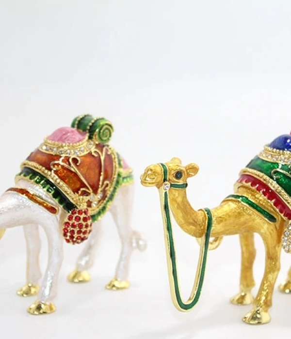 Swaroski Taşlı Tekli Deve Figürü Alk1882