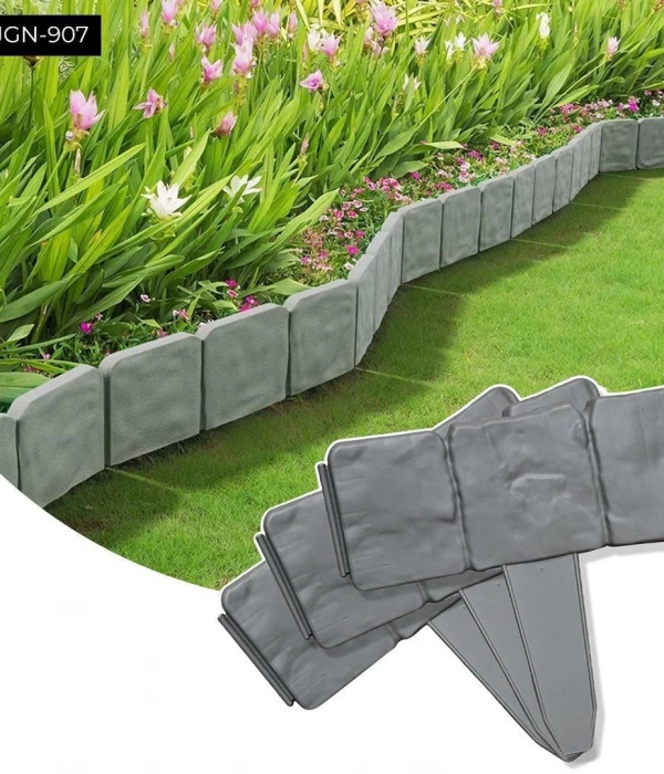 Taş Görünümlü Bahçe Çiti