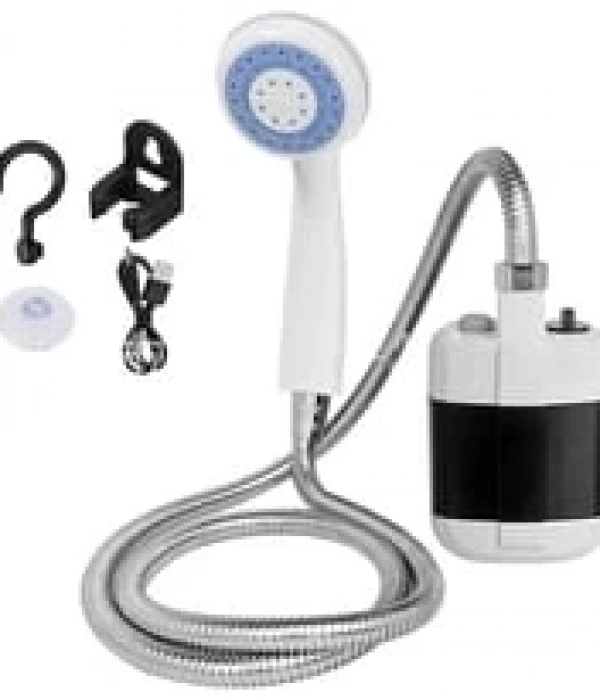 Taşınabilir Şarjlı Seyyar Duş Seti ( Pompa - Hortum - Duş Başlığı )