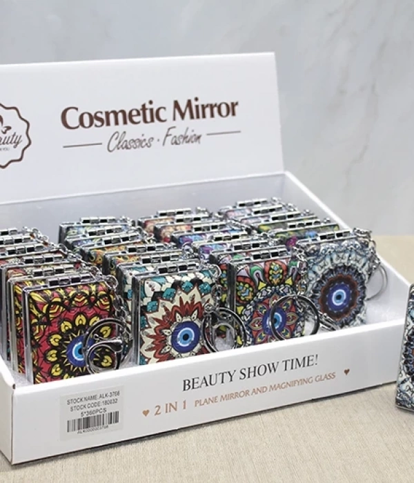 Taşlı El Aynası Anahtarlık Alk3766