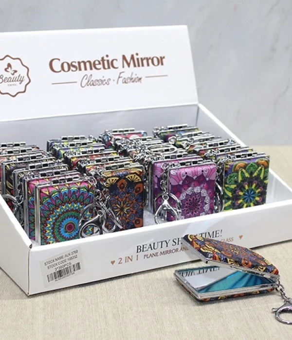 Taşlı El Aynası Anahtarlık Alk3768