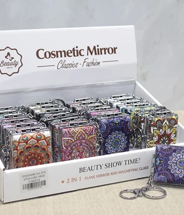 Taşlı El Aynası Anahtarlık Alk3770