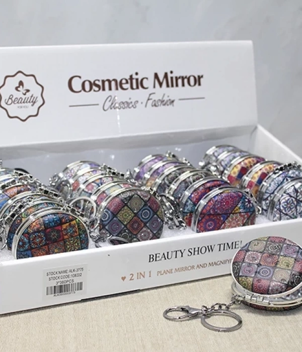 Taşlı El Aynası Anahtarlık Alk3775