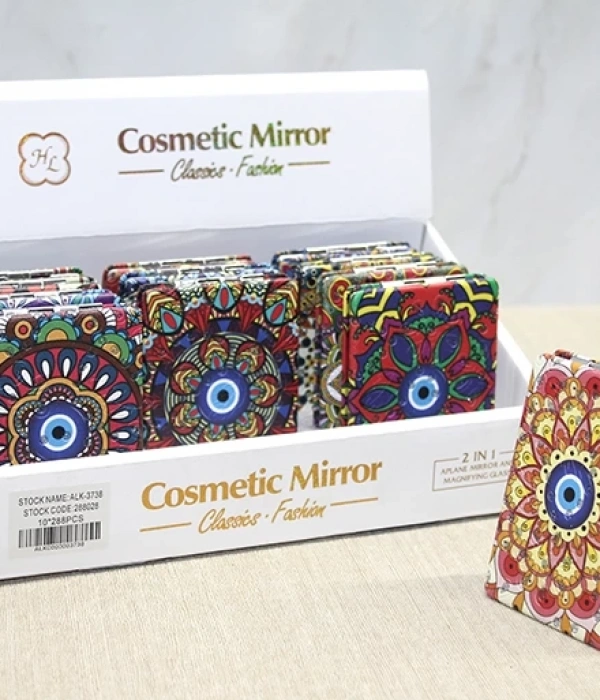 Taşlı El Aynası Dikdörtgen İnce Alk3738